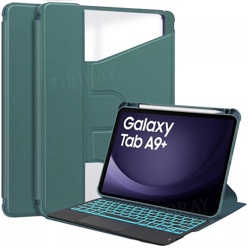 For Samsung Galaxy Tab A9+ 11" inch Tablet Touchpad Backlit Keyboard Case Mouse - Bild 3 von 85