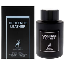 Opulence Leather by Maison Alhambra for Men - 3.4 oz EDP Spray