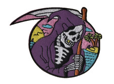GRIM REAPER PATCH 3A HORROR Gore SKULL cult MACABRE death CREEPY The Rev's
