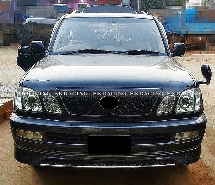 For Lexus LX470 Cyguns 2003-2007 Glossy Black Front Bumper Radiator Grille Grill Foto 3 de 4