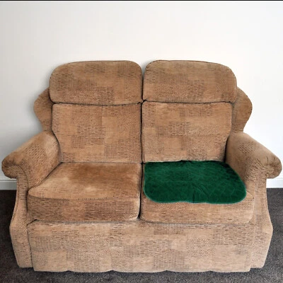 COMFORTCARE Washable Absorbent Chair Pad, Seat Pad, Pack Of 2,Green