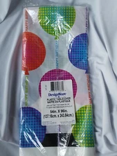 DesignWare Happy Birthday Plastic TableCover - 54 in x 96 in