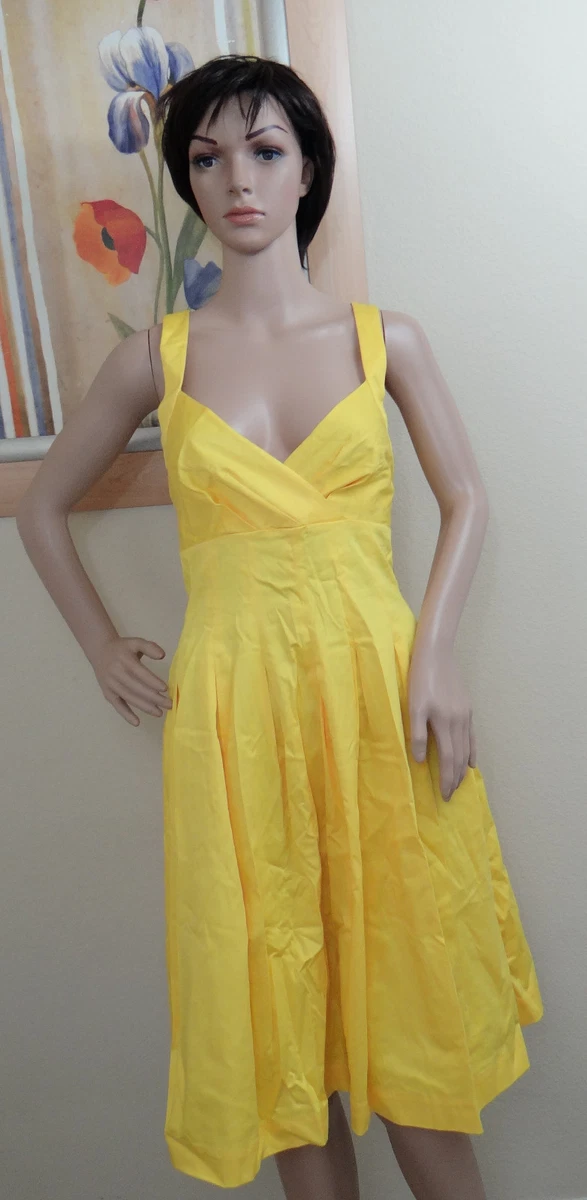 calvin klein yellow dress