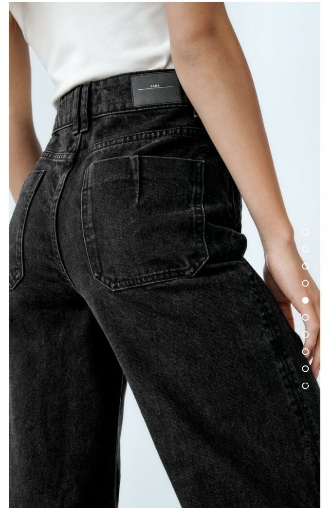 ZARAxstudionicholson wide leg denimブラック ZARAxstudionicholson wide leg denimブラック