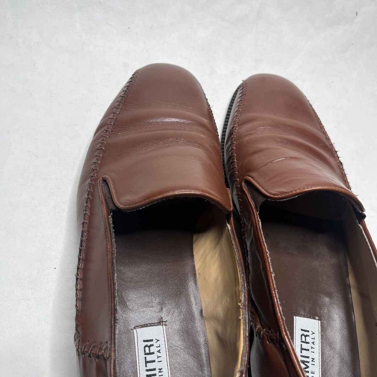 Dimitri Made in Italy Slip-on shoes. Dimitri Mens Dress Shoes Italian Handmade Leather Slip on  main image 2