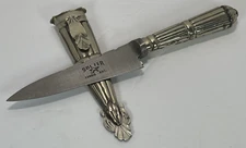 Gaucho Knife Sol-FER Tandil Stainless Steel 5-inch Blade  Boot Sheath VTG Rare