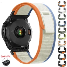 Nylon Watch Strap Band For Garmin Fenix 8 7 7X 6 6X Pro 3 5 5X Plus Epix 955 965