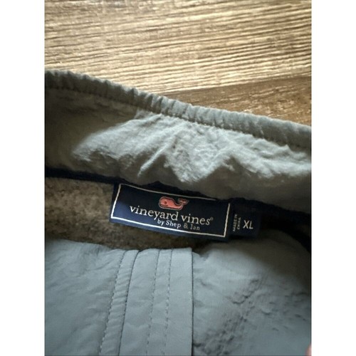 Vineyard Vines meliert grau sportlicher Viertelreißverschluss Pullover Fleece Herren XL - Bild 3 von 5