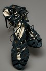 Banana Republic Lace Up  SandalAnkle Black Suede Size 9 Mint Condition — photo 2