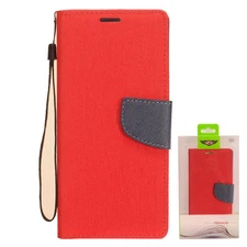 GSA Denim Flip Wallet Case for Motorola Moto G7 Plus - Red/Blue