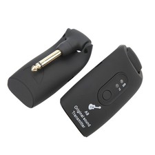 Black Guitar Transmitter Receiver Wireless System A9 2.4GHz USB Cable Music