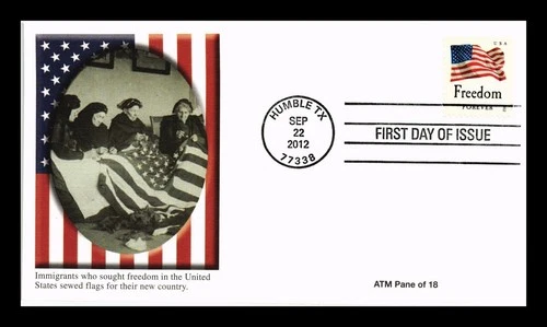 US COVER FOUR FLAGS FREEDOM FIRST DAY ISSUE FLEETWOOD
