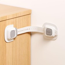 No Drill Furniture Anchor, Anti-tip and Adjustable Strap for Baby Proofing, 3...