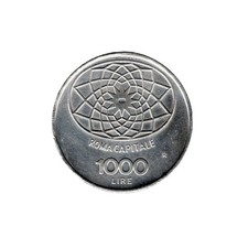 1000 Lire 1970 Roma Capitale Argento 835 Moneta Repubblica Italiana