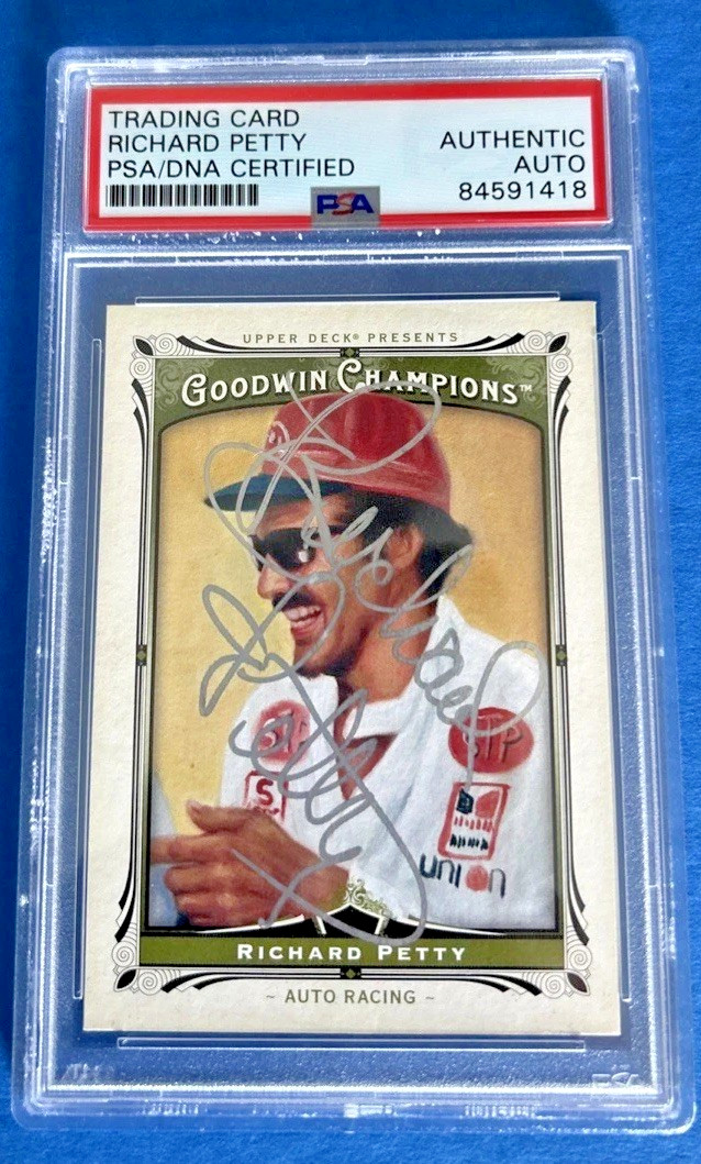 RICHARD PETTY PSA DNA Authentic Signed 2013 Upper Deck Goodwin Champions #88