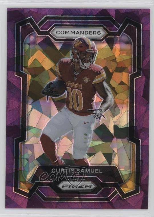 2023 Panini Prizm Purple Ice Prizm 6/225 Curtis Samuel #294 17tx