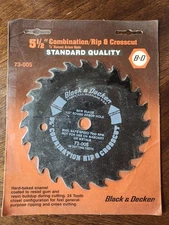 Black & Decker 5.5" Combonation Rip & Crosscut Blade- 1/2" Round Arbor Hole
