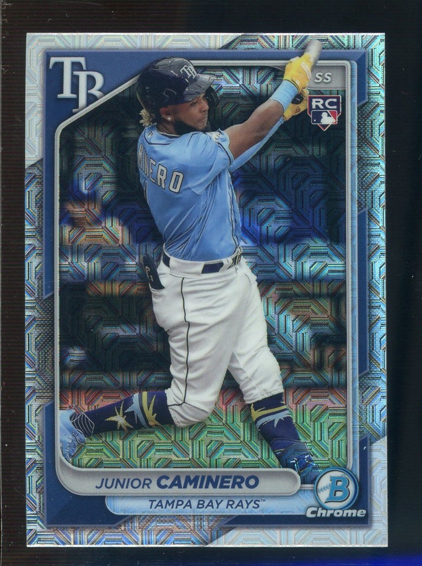 2024 Bowman Chrome Mega Box #56 Junior Caminero Bay Rays RC Rookie