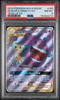 Pokémon Gengar & Mimikyu GX Full Art TAG TEAM Holo 164/181 PSA 8