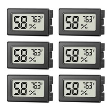 6 Pack Mini Hygrometer Indoor Humidity Meter, Small Digital Thermometer Humidity