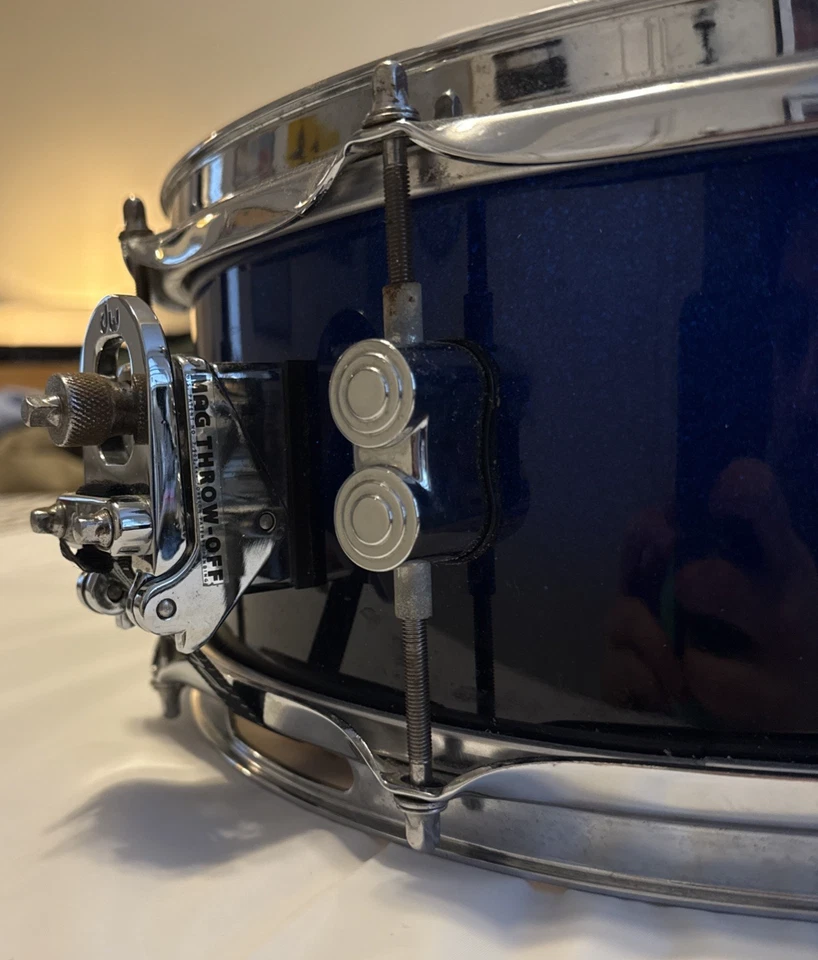PDP Concept Maple 14" Snare Drum –in Blue Sparkle – with Chrome Hardware - Image 4 of 4