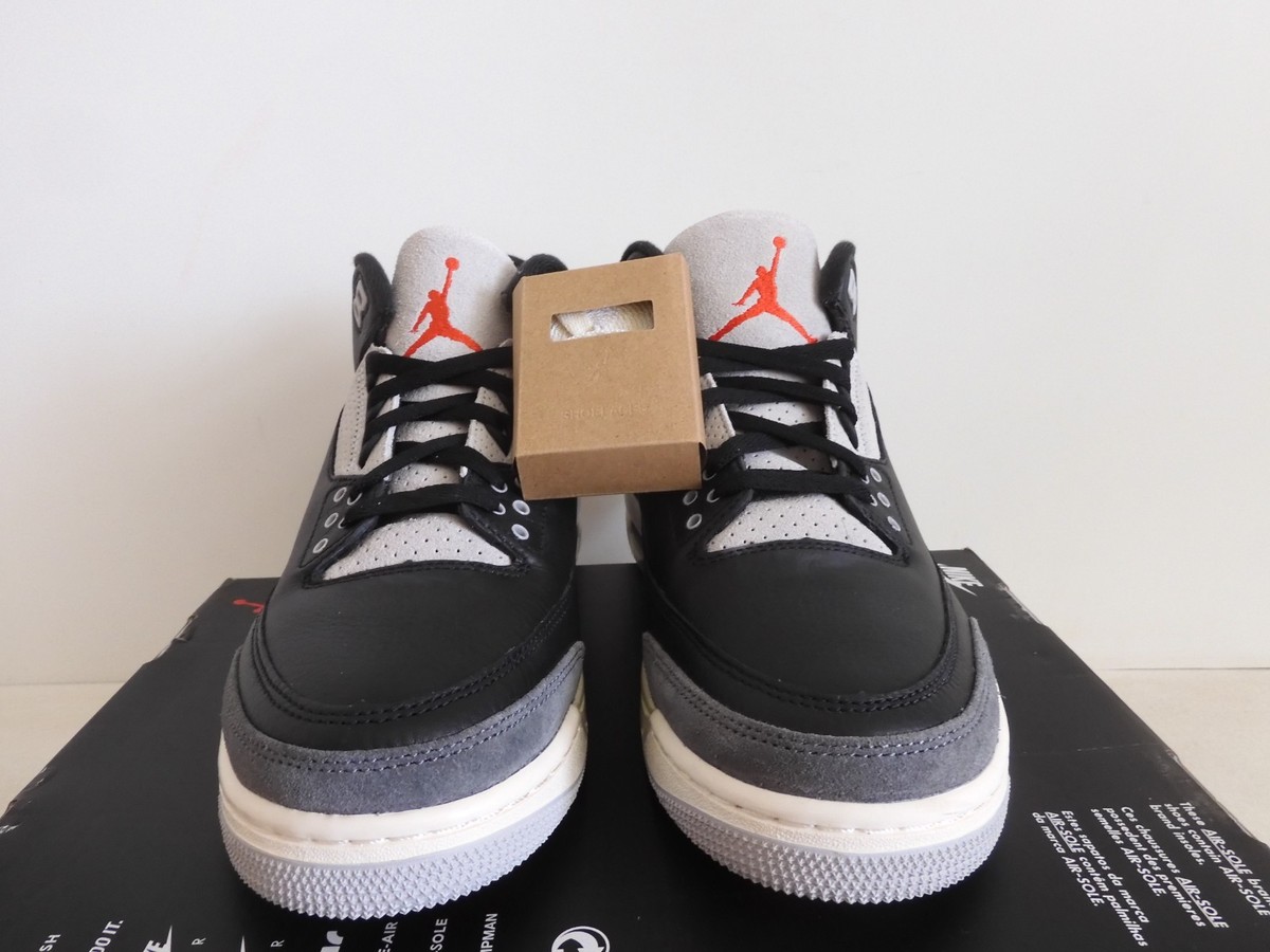 Nike Air Jordan 3 Retro Og Rare Air Black-Chile Red-Grey 