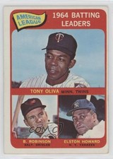 1965 Topps League Leaders Tony Oliva Brooks Robinson Elston Howard #1 HOF 12yr
