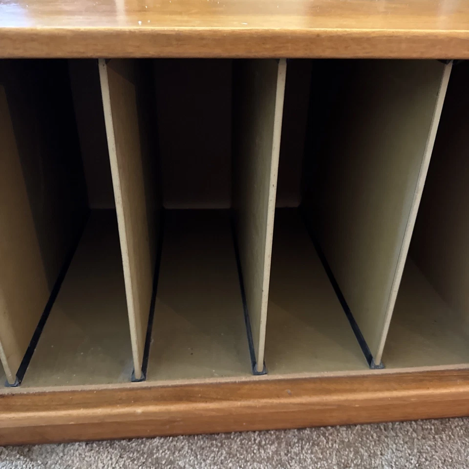 Gabinete de discos de vinilo moderno Modulus de Drexel 941-400 G-2 de mediados de siglo 1966 de colección Foto 3 de 4