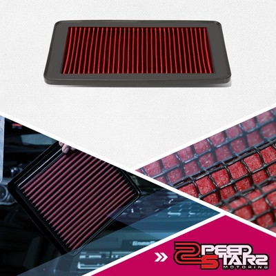 REUSABLE OE HIGH FLOW DROP-IN PANEL AIR FILTER FOR 09-15 HONDA PILOT SUV RED