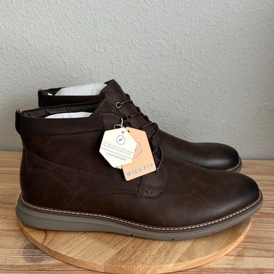 Nunn Bush Chase Mens Flat Heel Chukka Boots 12W Nunn Bush Chase Plain Toe Chukka Boots, Brown Multi | Boots  main image 4