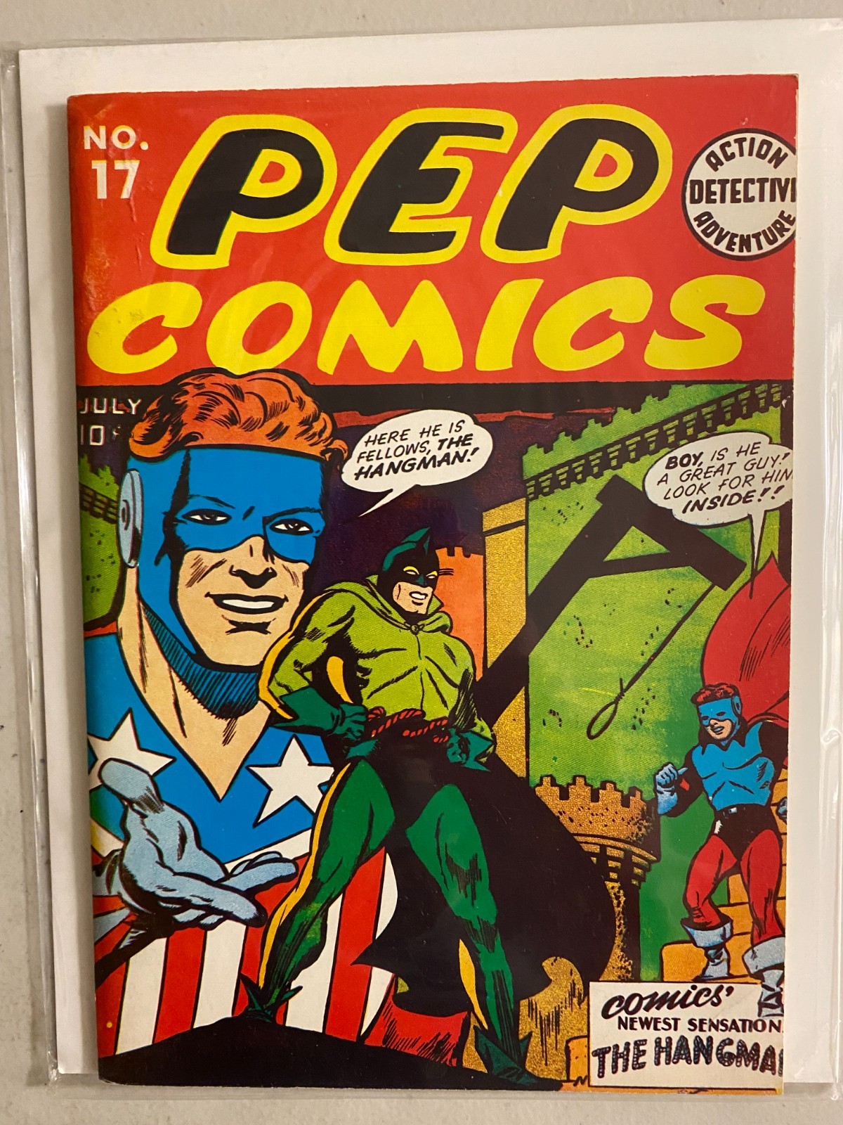 Flashback 16: Pep Comics 17 #16 DynaPubs (8.0 VF) (1941/1974)