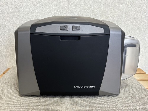 HID Fargo DTC1250e Single Sided ID Card Printer Bundle AC Adapter/USB Code/ROM - 第 1/8 張圖片