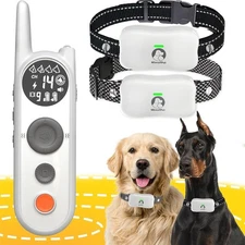 Wireless Electric Dog Fence for 2 Dogs 6100ft Multi-Mode Training Collar NEW