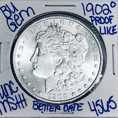 1902 O BU UNCIRCULATED MORGAN SILVER DOLLAR AUTHENTIC U.S.MINT FREESHIPPING 4565