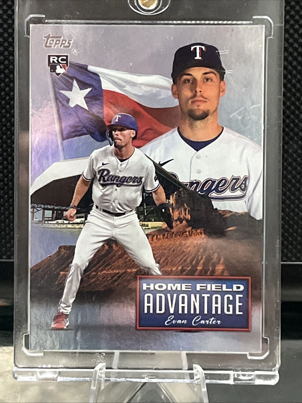 2024 Topps Chrome Update Series - Home Field Advantage Evan Carter #HFAC-13 (RC)