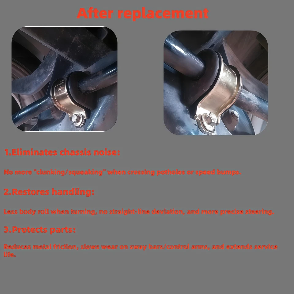 2Pcs Front Sway Bar Link Bushing For 75-86 Chevrolet C10 1988-99 Chevrolet C1500 - Image 3 of 4