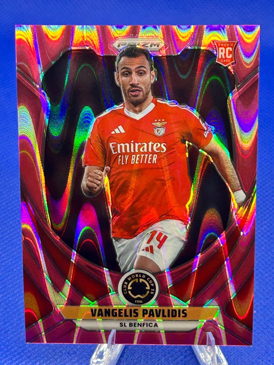 2025 Prizm FIFA Club World Cup Vangelis Pavlidis #187 Pink Seismic