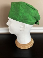 Surgical Scrub Cap Hat Men s Green Clover St. Patrick Design