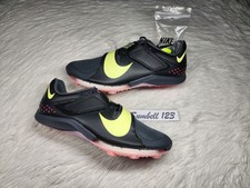 Nike Air Zoom LJ Elite Track  Field Shoes Spikes Black Men  sSize 4 /Womens 5.5