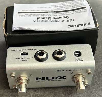 NUX NMP-2 Dual Footswitch Pedal A/B Momentary Latch Guitar Amp Keyboard