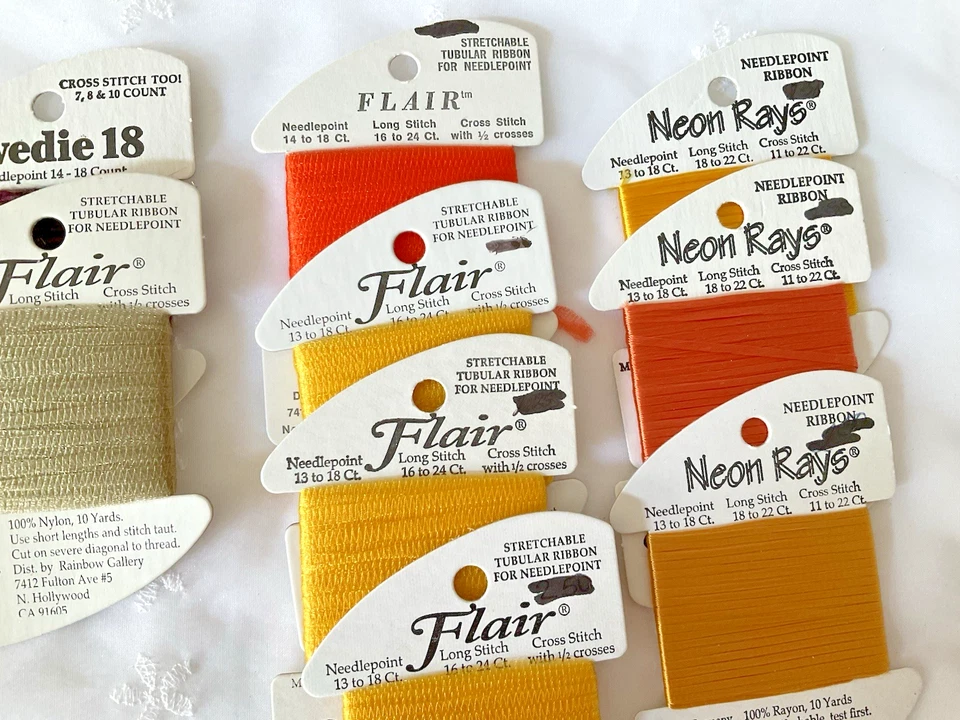Needlepoint Embroidery Thread Lot of 9 Fall Colors Rainbow Gallery Assorted New - Image 3 of 4
