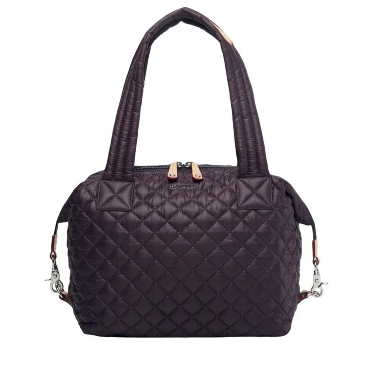 New MZ Wallace Medium Sutton Damson/boysenberry Nylon & Italian Leather Bag - Image 3 of 4