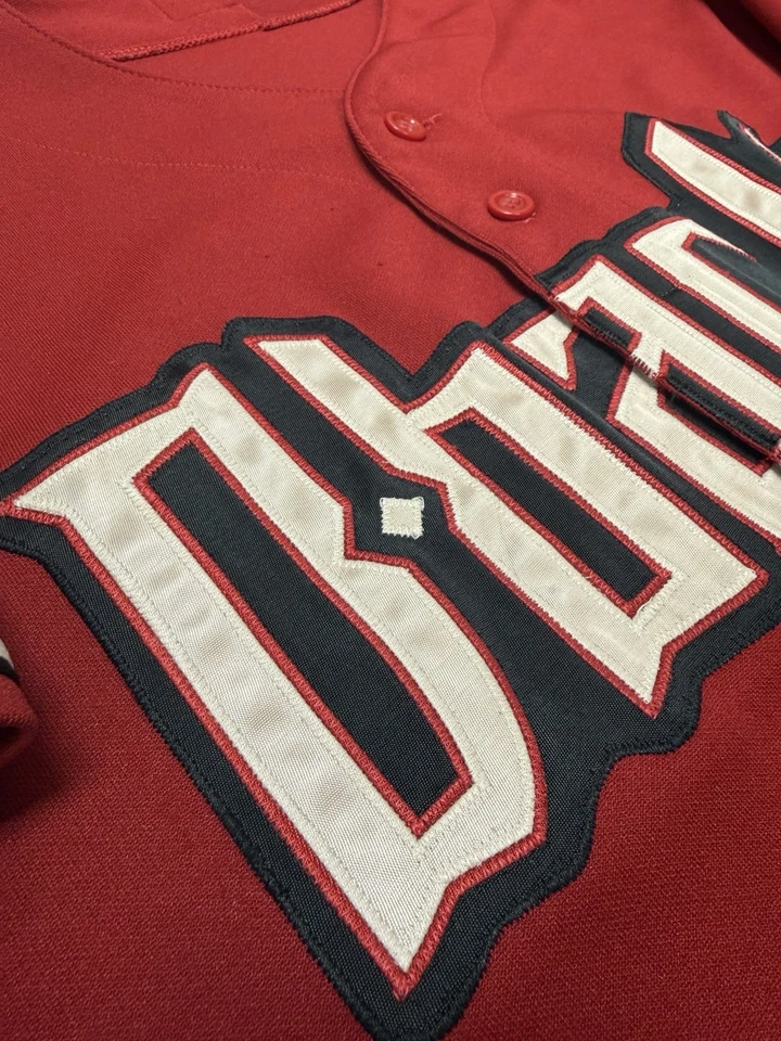 Vintage Arizona Diamondbacks Authentic On-Field Majestic Alt Red Jersey Size 40 - Image 3 of 4