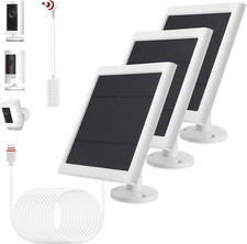 3 Pack - Solar Panel for Ring Camera, Compatible with Ring Spotlight Cam Plus/Pr