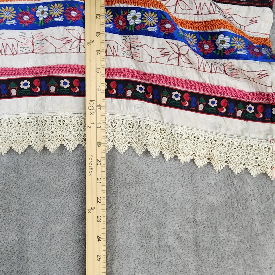 Poncho Guatemala Huipil Mujer Talla Única Bordado Floral Boho Festival Top Foto 4 de 4