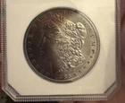 1886 Morgan Silver Dollar Beautifully 1/2 Moon Toned