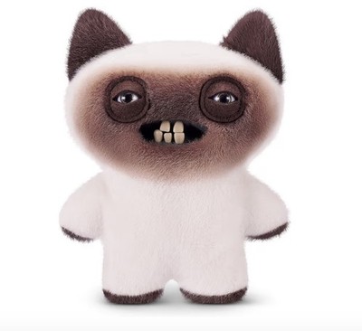 New Fuggler Alley Cats Ugly Siamese Yawper Kitty Cat 9'' Plush Toy Zuru