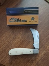 Rite Edge Hawk Bill Knife, White Bone
