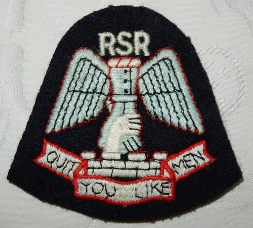 WW2 RSR RAIDING SUPPORT REGIMENT MILITARY BADGE PATCH WORLD WAR II