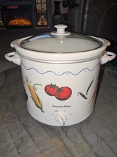 VTG Hamilton Beach Proctor Silex 33625a 7qt Round Slow Cooker Crock Garden Pot 